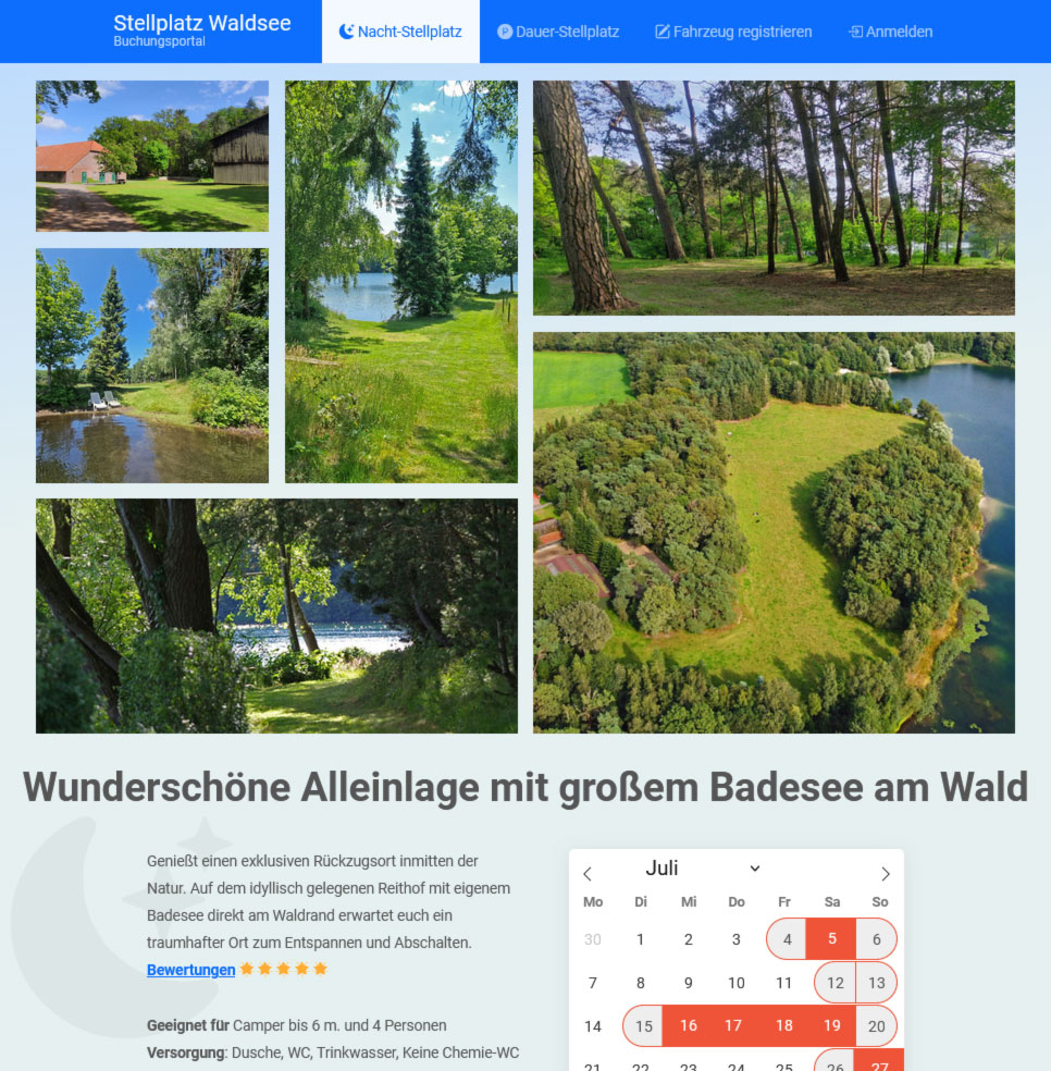 Stellplatzbuchung